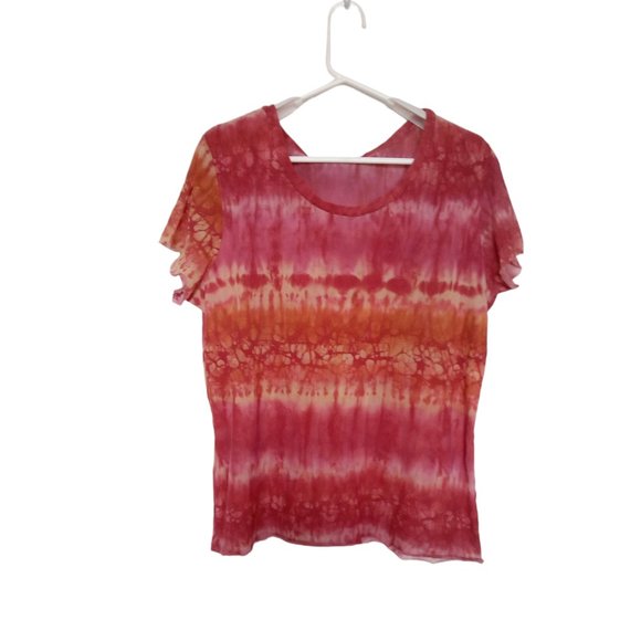 Gorgeous Double Layered Boho Gauzy Top Size XL - Picture 1 of 2